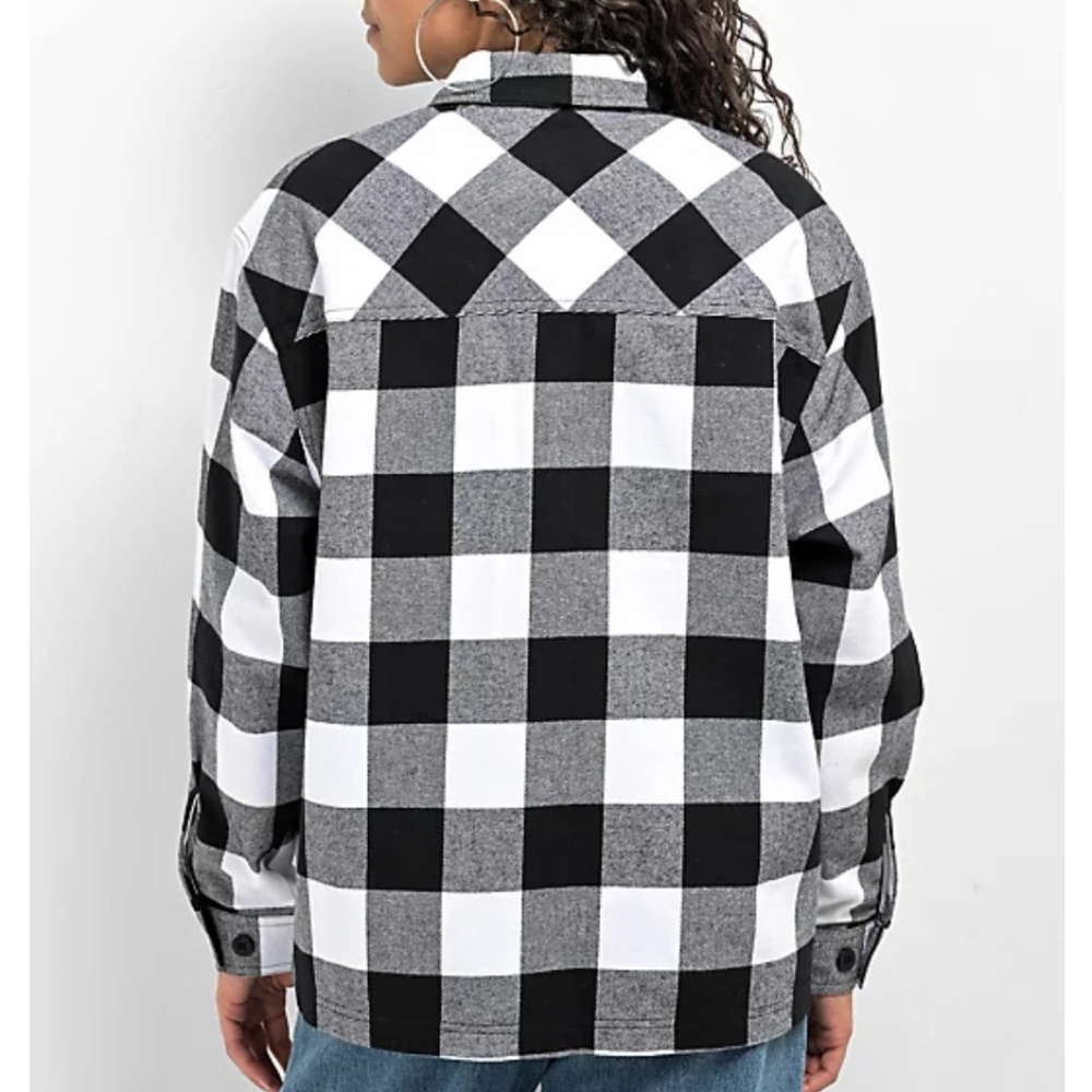 Women's Empyre Brand Heavy Weight Organic Cotton Plaid Flannel Unisex Medium - Picture 2 of 12